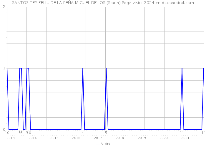 SANTOS TEY FELIU DE LA PEÑA MIGUEL DE LOS (Spain) Page visits 2024 