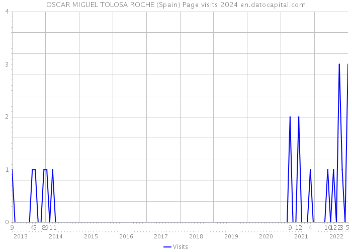 OSCAR MIGUEL TOLOSA ROCHE (Spain) Page visits 2024 