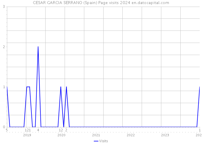 CESAR GARCIA SERRANO (Spain) Page visits 2024 