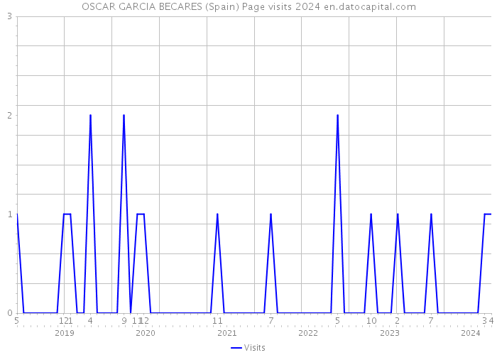 OSCAR GARCIA BECARES (Spain) Page visits 2024 