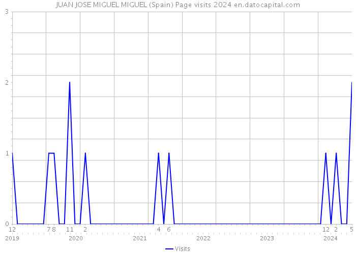 JUAN JOSE MIGUEL MIGUEL (Spain) Page visits 2024 