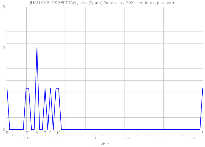 JUAN CARLOS BELTRAN JUAN (Spain) Page visits 2024 