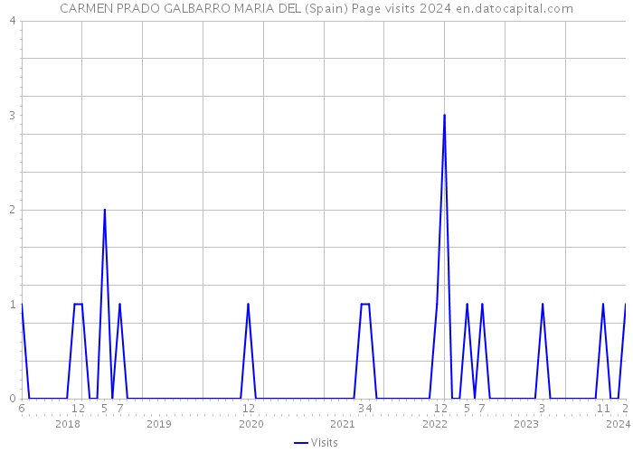 CARMEN PRADO GALBARRO MARIA DEL (Spain) Page visits 2024 