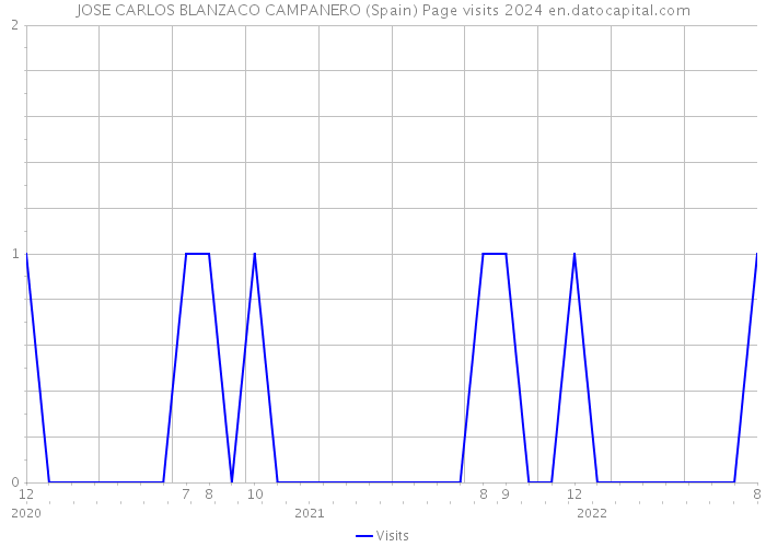 JOSE CARLOS BLANZACO CAMPANERO (Spain) Page visits 2024 