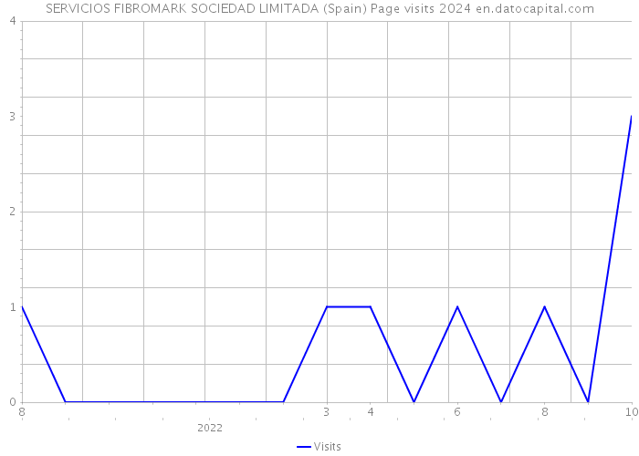 SERVICIOS FIBROMARK SOCIEDAD LIMITADA (Spain) Page visits 2024 