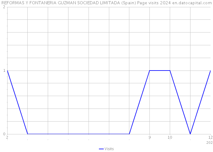 REFORMAS Y FONTANERIA GUZMAN SOCIEDAD LIMITADA (Spain) Page visits 2024 