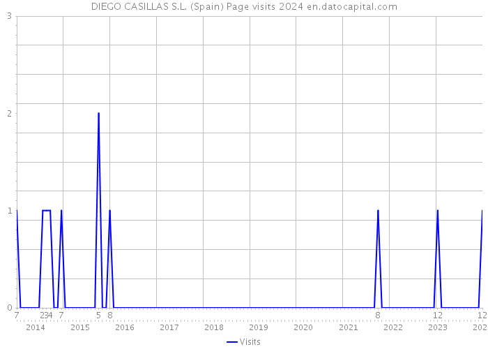 DIEGO CASILLAS S.L. (Spain) Page visits 2024 