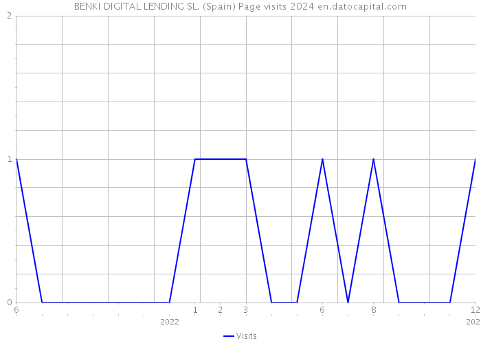 BENKI DIGITAL LENDING SL. (Spain) Page visits 2024 