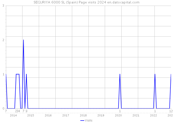 SEGURIYA 6000 SL (Spain) Page visits 2024 