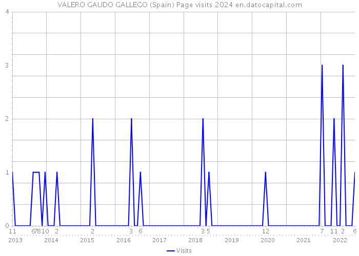 VALERO GAUDO GALLEGO (Spain) Page visits 2024 