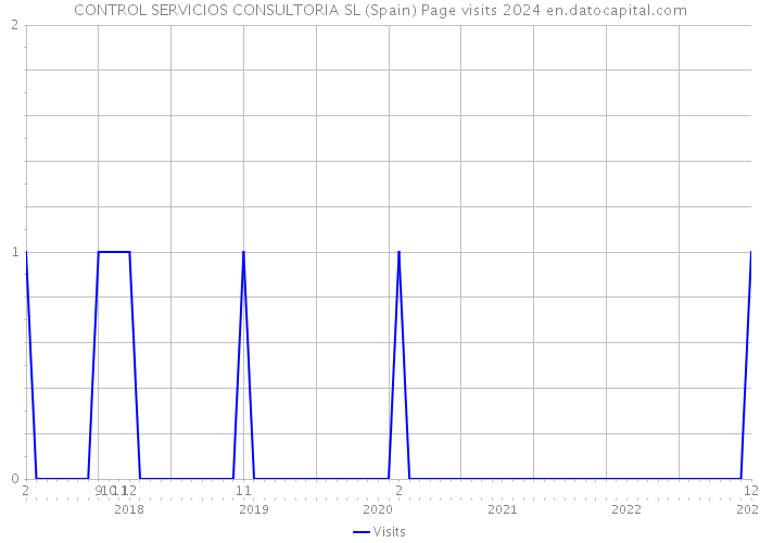 CONTROL SERVICIOS CONSULTORIA SL (Spain) Page visits 2024 