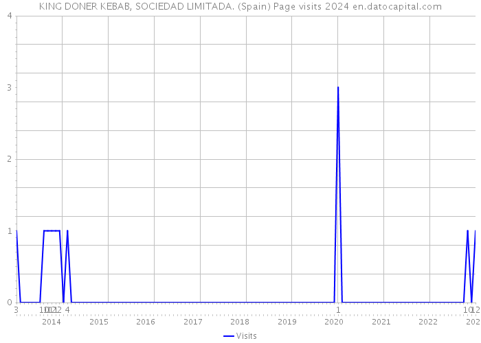 KING DONER KEBAB, SOCIEDAD LIMITADA. (Spain) Page visits 2024 