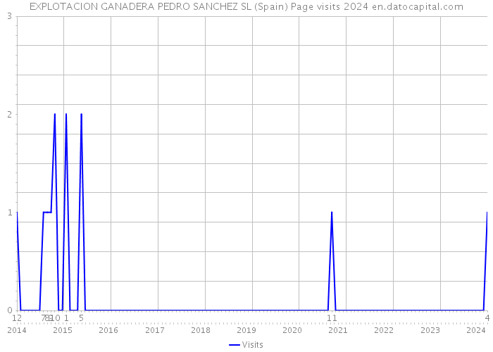 EXPLOTACION GANADERA PEDRO SANCHEZ SL (Spain) Page visits 2024 