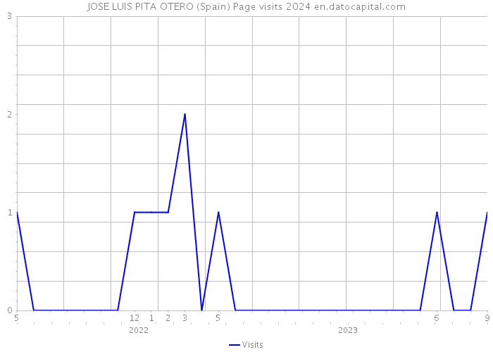 JOSE LUIS PITA OTERO (Spain) Page visits 2024 