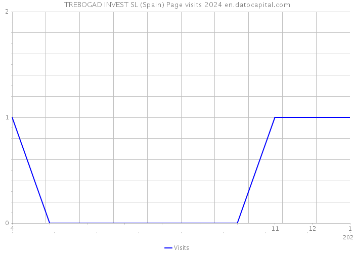 TREBOGAD INVEST SL (Spain) Page visits 2024 