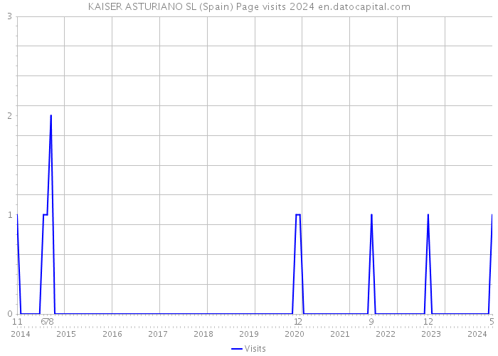 KAISER ASTURIANO SL (Spain) Page visits 2024 