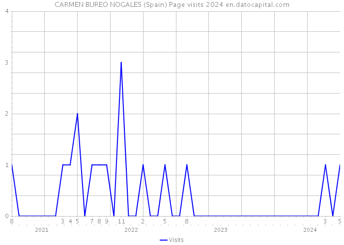 CARMEN BUREO NOGALES (Spain) Page visits 2024 
