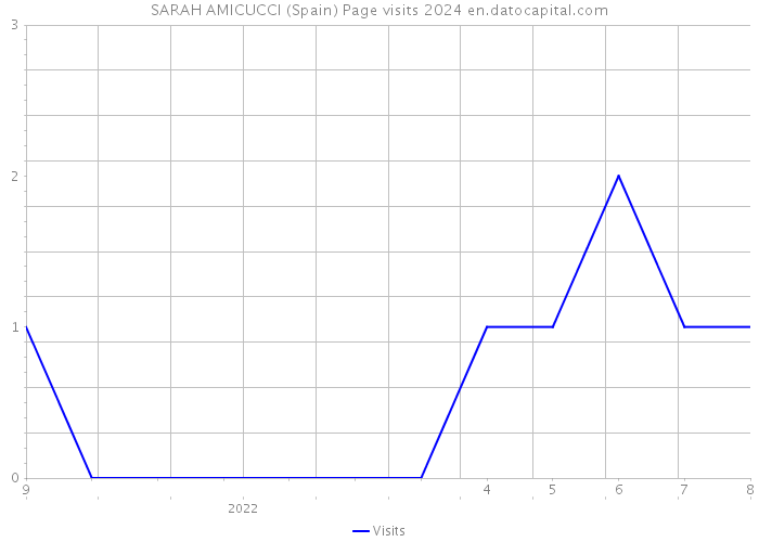 SARAH AMICUCCI (Spain) Page visits 2024 