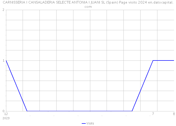 CARNISSERIA I CANSALADERIA SELECTE ANTONIA I JUANI SL (Spain) Page visits 2024 