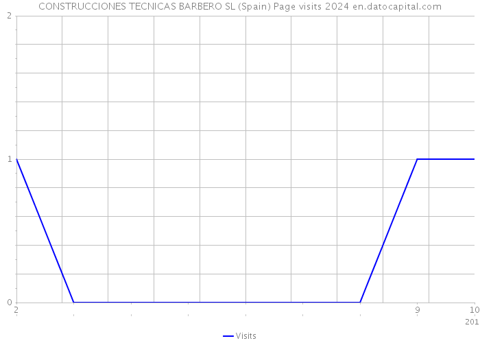 CONSTRUCCIONES TECNICAS BARBERO SL (Spain) Page visits 2024 