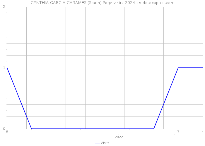 CYNTHIA GARCIA CARAMES (Spain) Page visits 2024 