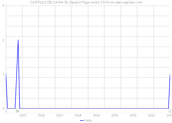 CASTILLO DE CAVIA SL (Spain) Page visits 2024 