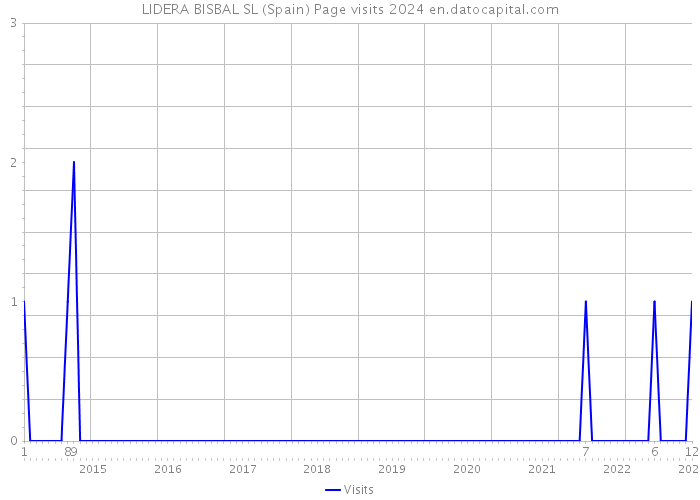LIDERA BISBAL SL (Spain) Page visits 2024 