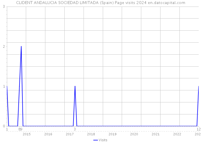 CLIDENT ANDALUCIA SOCIEDAD LIMITADA (Spain) Page visits 2024 