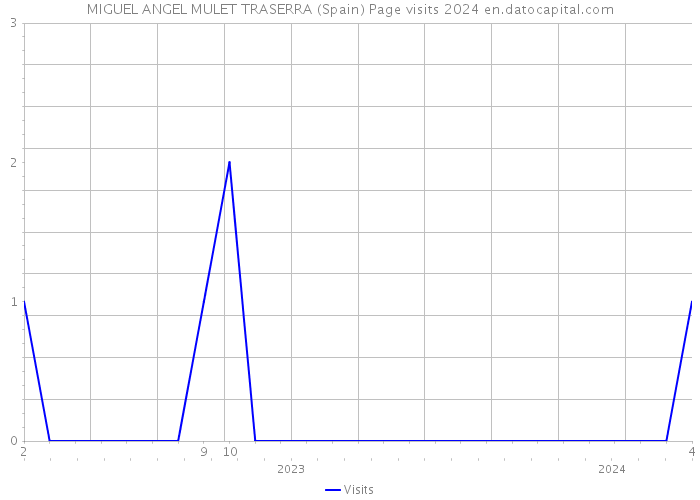 MIGUEL ANGEL MULET TRASERRA (Spain) Page visits 2024 