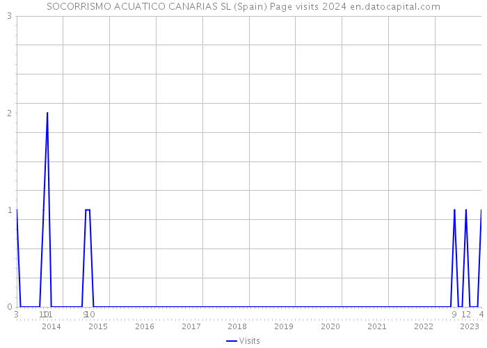 SOCORRISMO ACUATICO CANARIAS SL (Spain) Page visits 2024 