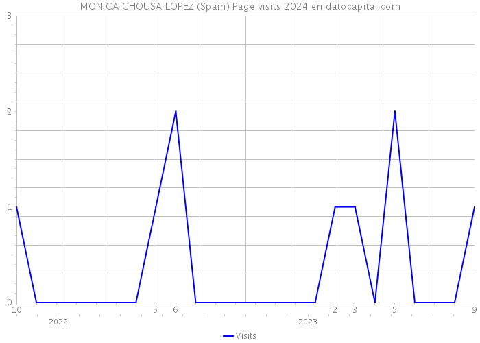 MONICA CHOUSA LOPEZ (Spain) Page visits 2024 