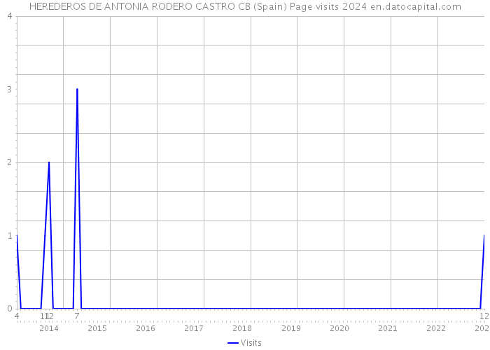 HEREDEROS DE ANTONIA RODERO CASTRO CB (Spain) Page visits 2024 