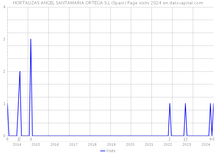 HORTALIZAS ANGEL SANTAMARIA ORTEGA S.L (Spain) Page visits 2024 