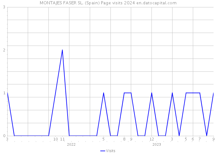 MONTAJES FASER SL. (Spain) Page visits 2024 