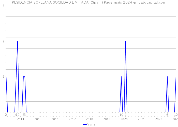 RESIDENCIA SOPELANA SOCIEDAD LIMITADA. (Spain) Page visits 2024 