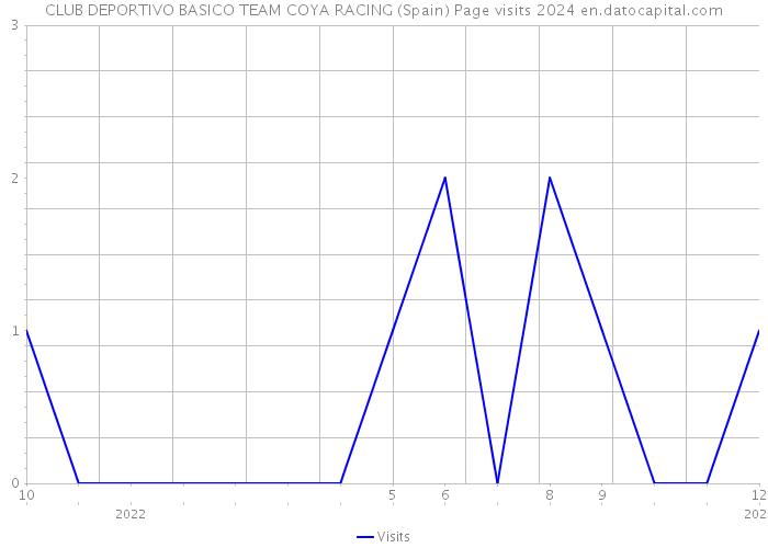 CLUB DEPORTIVO BASICO TEAM COYA RACING (Spain) Page visits 2024 