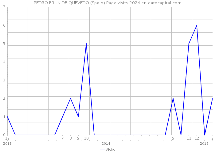 PEDRO BRUN DE QUEVEDO (Spain) Page visits 2024 