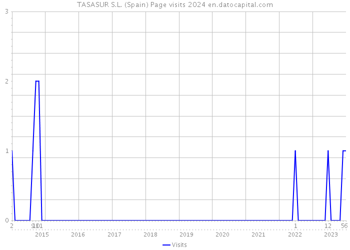 TASASUR S.L. (Spain) Page visits 2024 