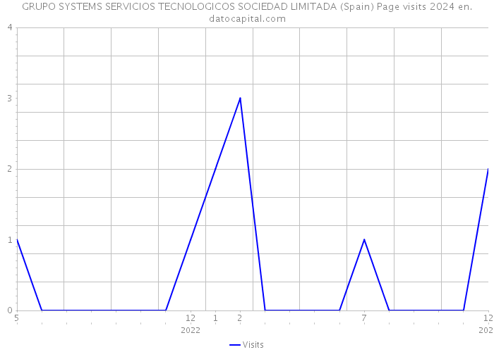 GRUPO SYSTEMS SERVICIOS TECNOLOGICOS SOCIEDAD LIMITADA (Spain) Page visits 2024 