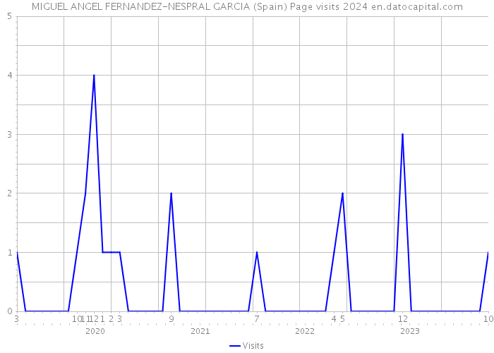 MIGUEL ANGEL FERNANDEZ-NESPRAL GARCIA (Spain) Page visits 2024 