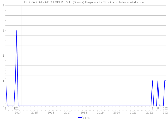 DEKRA CALZADO EXPERT S.L. (Spain) Page visits 2024 