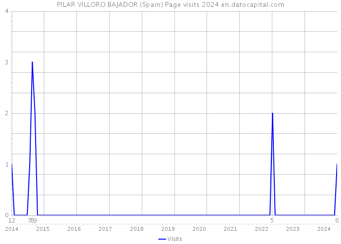 PILAR VILLORO BAJADOR (Spain) Page visits 2024 