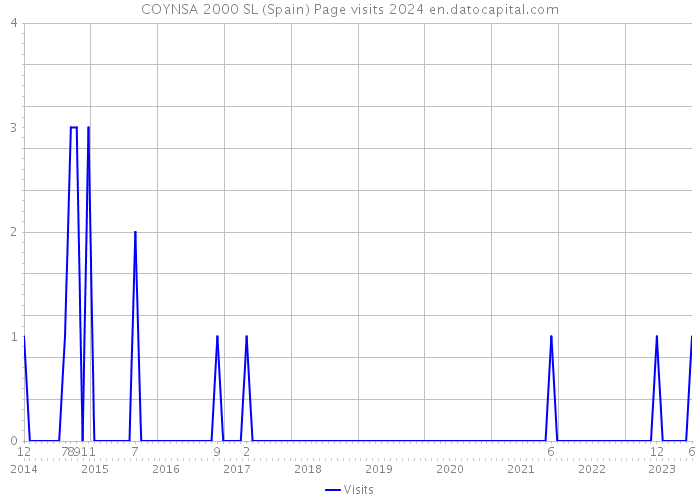 COYNSA 2000 SL (Spain) Page visits 2024 