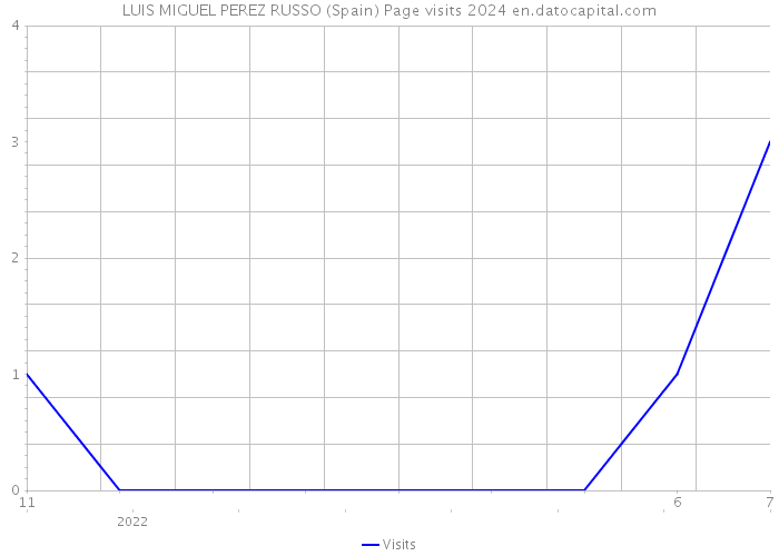 LUIS MIGUEL PEREZ RUSSO (Spain) Page visits 2024 