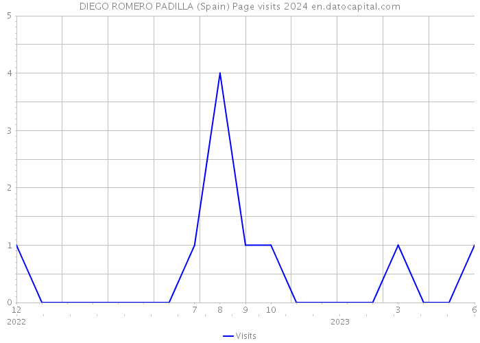 DIEGO ROMERO PADILLA (Spain) Page visits 2024 