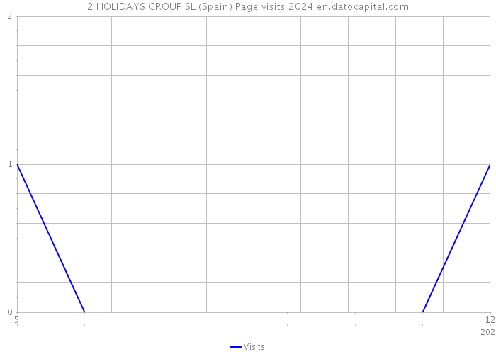 2 HOLIDAYS GROUP SL (Spain) Page visits 2024 