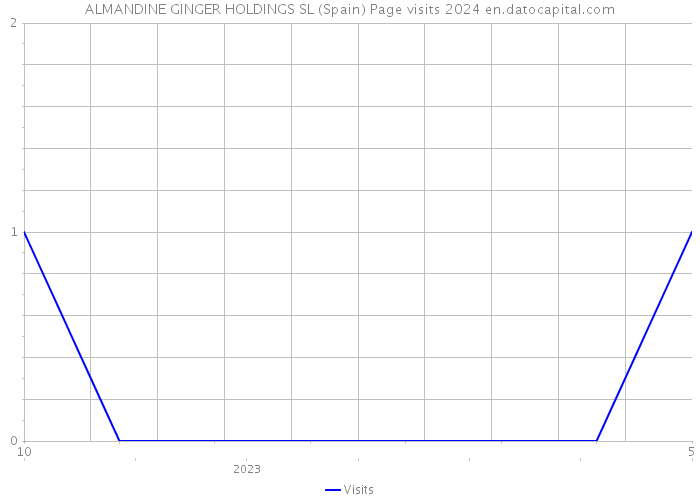 ALMANDINE GINGER HOLDINGS SL (Spain) Page visits 2024 