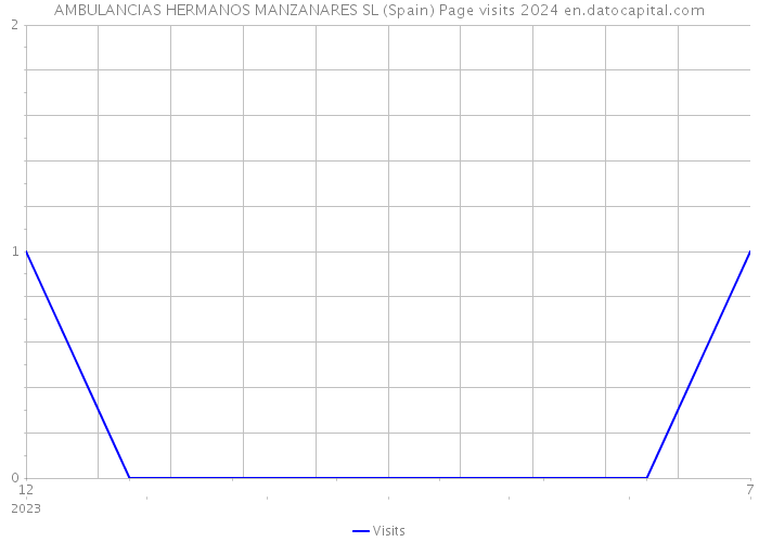 AMBULANCIAS HERMANOS MANZANARES SL (Spain) Page visits 2024 