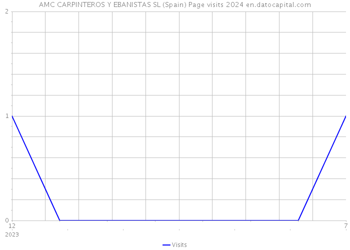 AMC CARPINTEROS Y EBANISTAS SL (Spain) Page visits 2024 