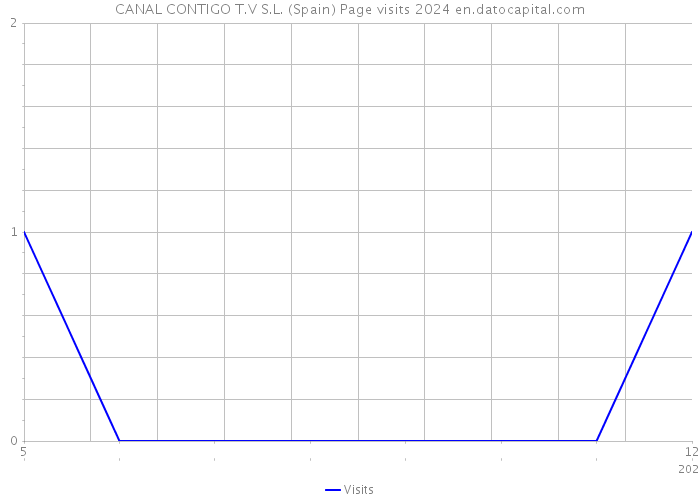 CANAL CONTIGO T.V S.L. (Spain) Page visits 2024 